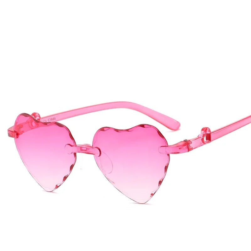 Kids’s Sweet Heart Pink Sunglass