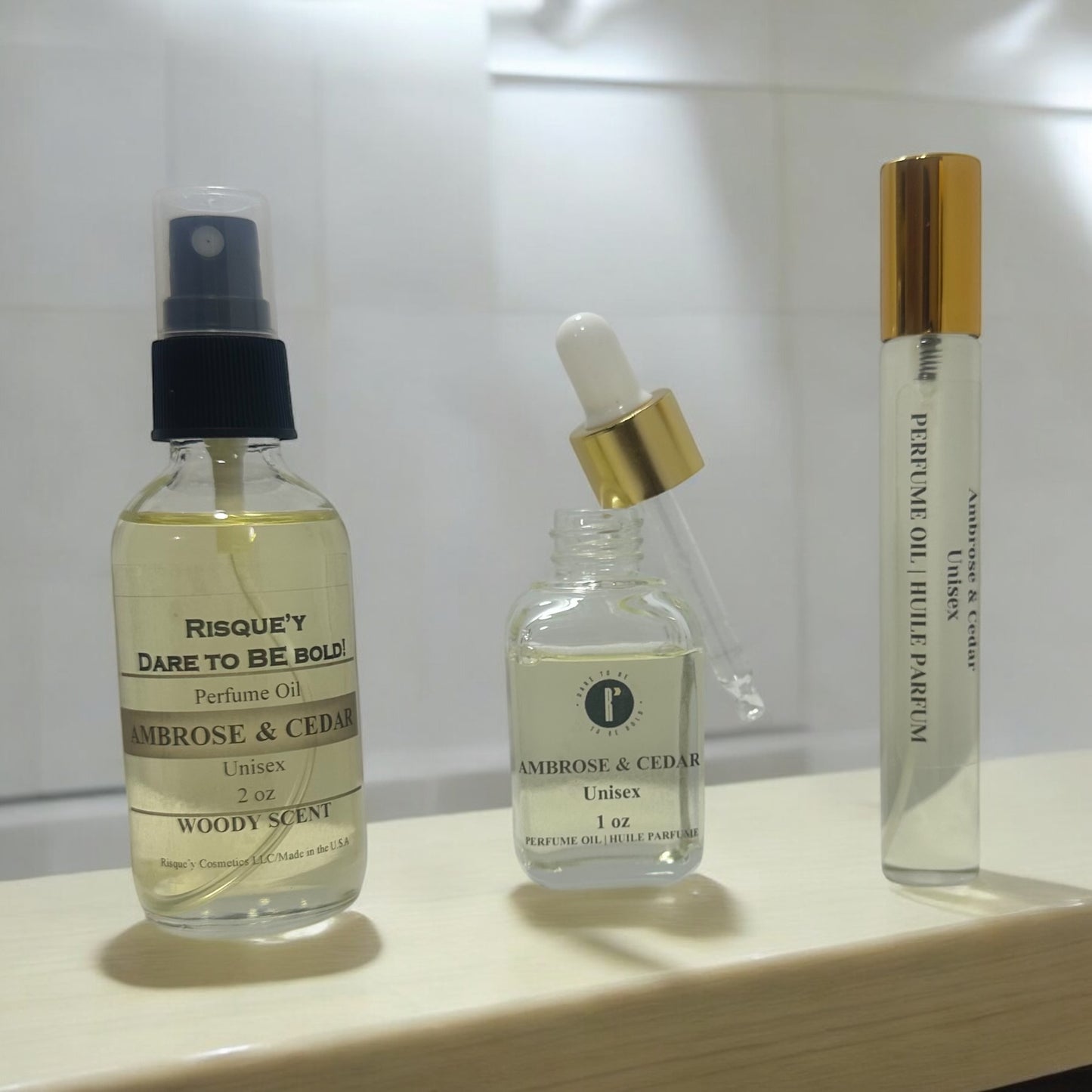 Ambrose & Cedar Wood Intense Perfume Oil (Unisex)
