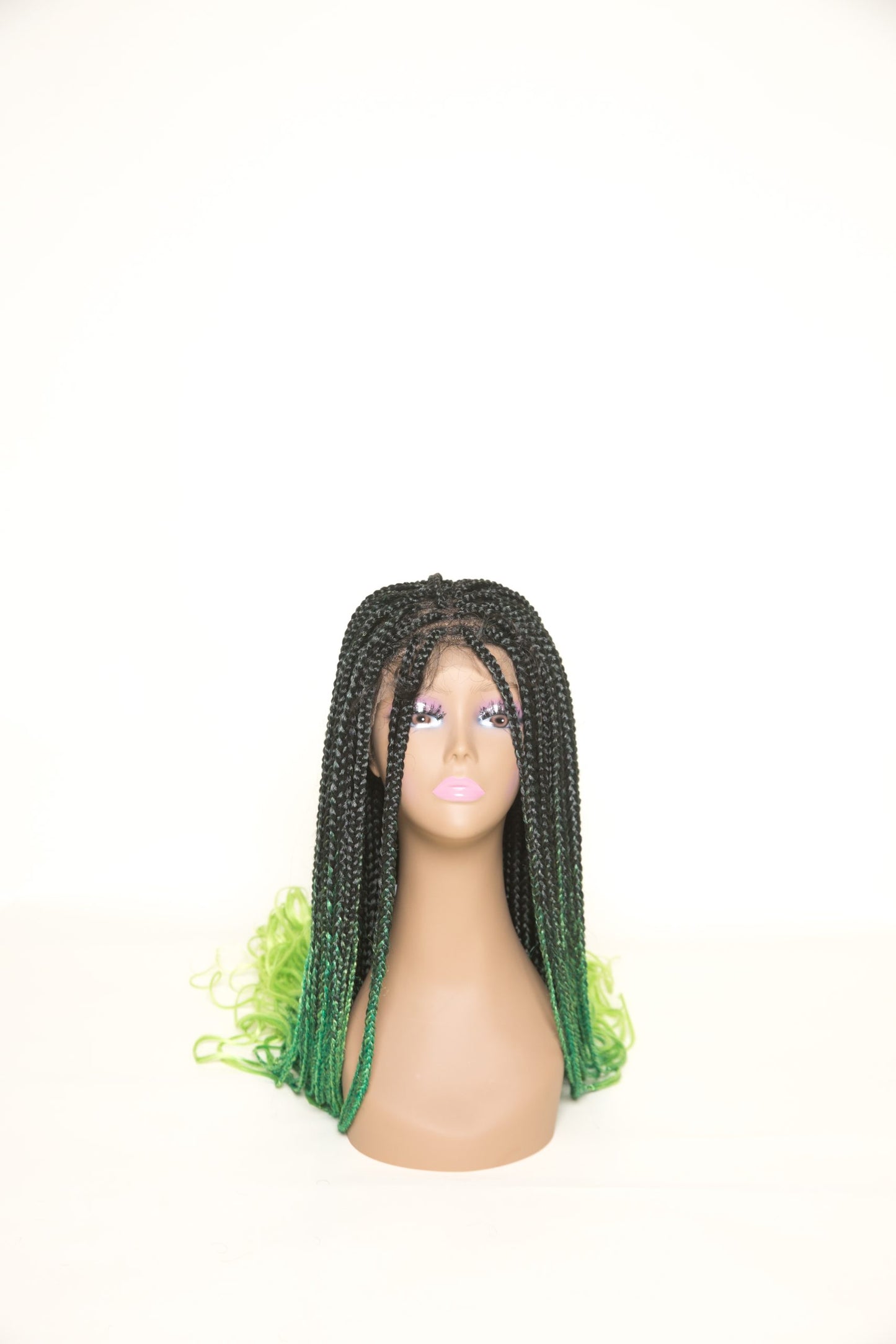 Risque’y Glueless Colorful knotless Lace Front Braid Wig