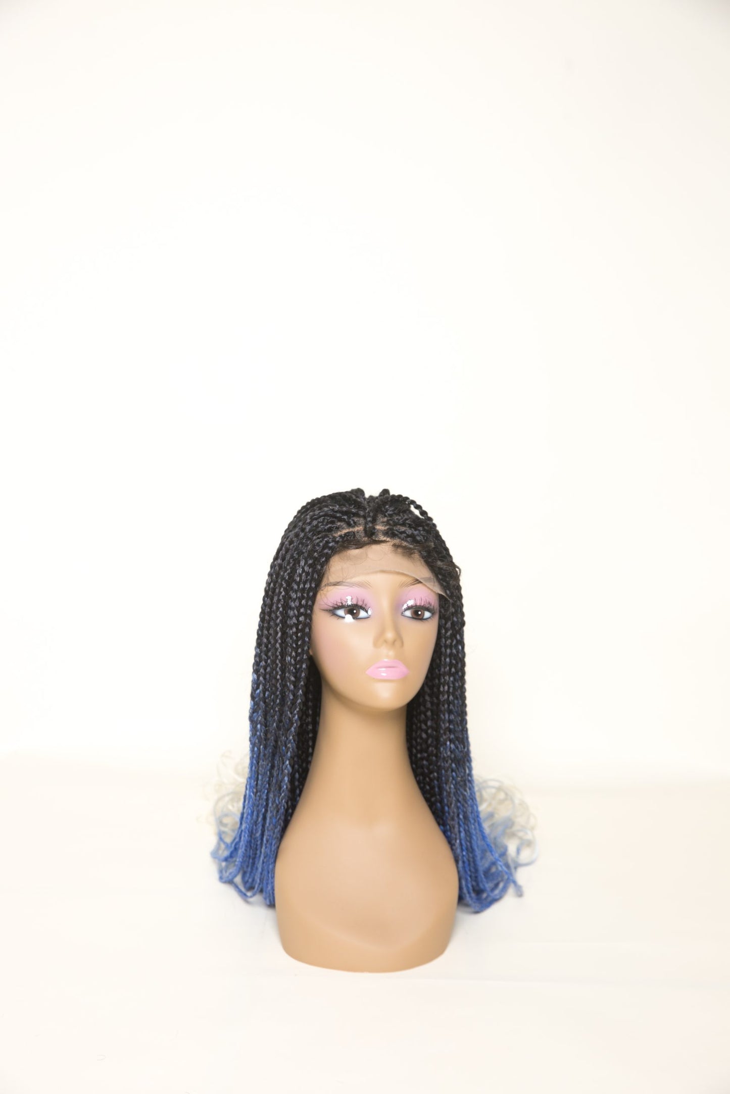 Risque’y Glueless Colorful knotless Lace Front Braid Wig