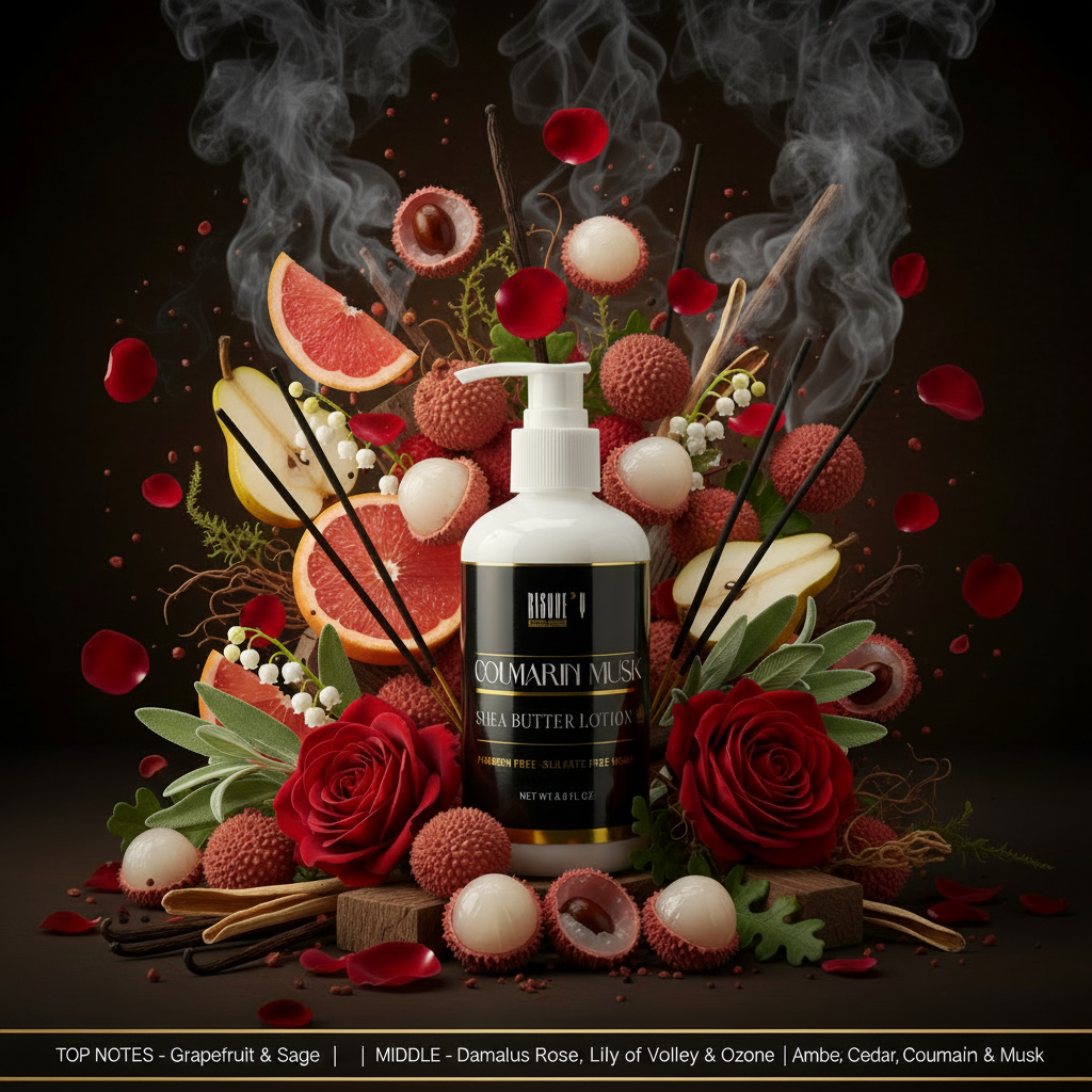 Coumarin Musk Shea Butter Lotion - Ingredient Explosion