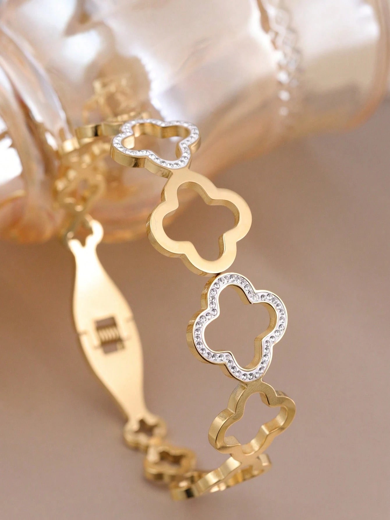 3 Piece 18kt Gold Plated Bracelet Set