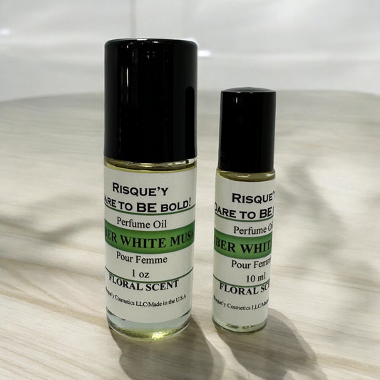 Amber White Musk Intense Perfume Oil Rollers ( Femme)