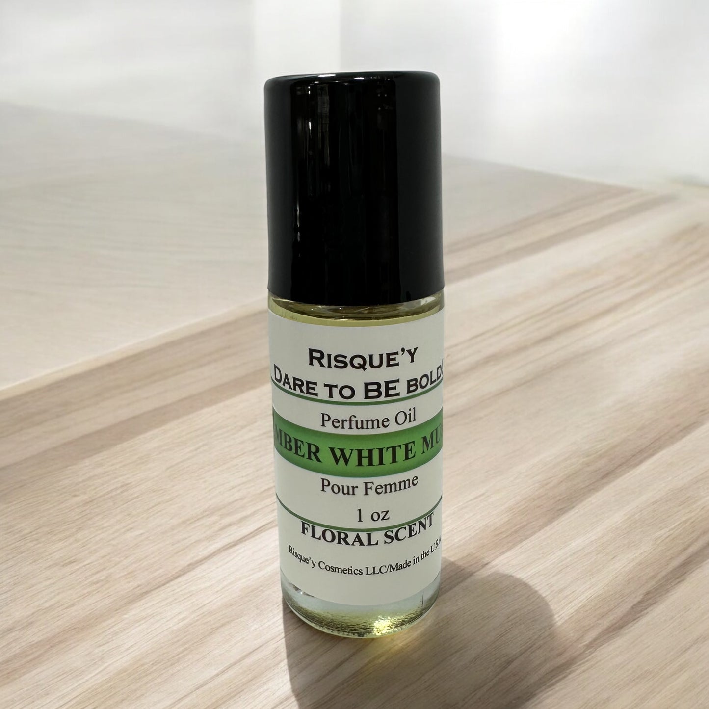 Amber White Musk Intense Perfume Oil Rollers ( Femme)