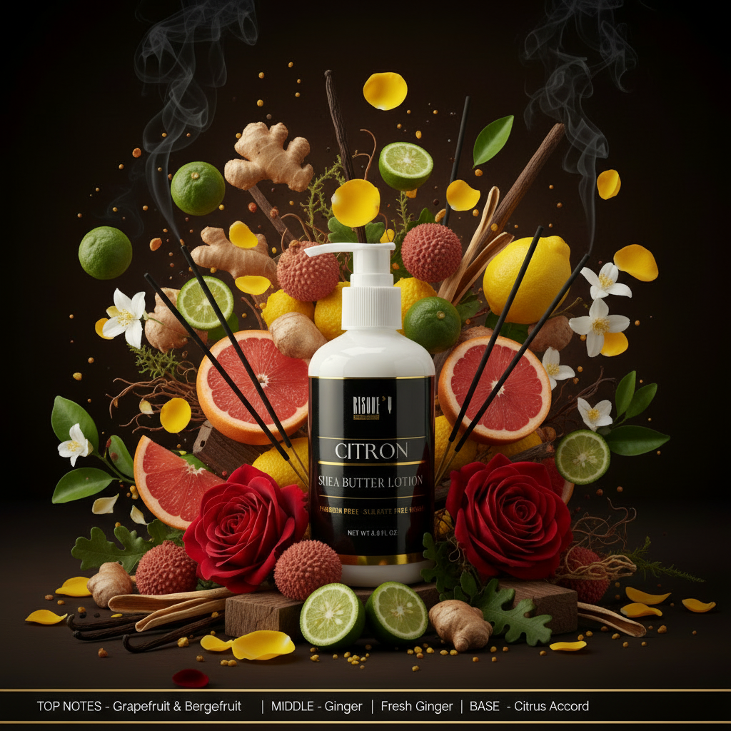 Citron Jasmine Shea Butter Lotion - Ingredient Explosion