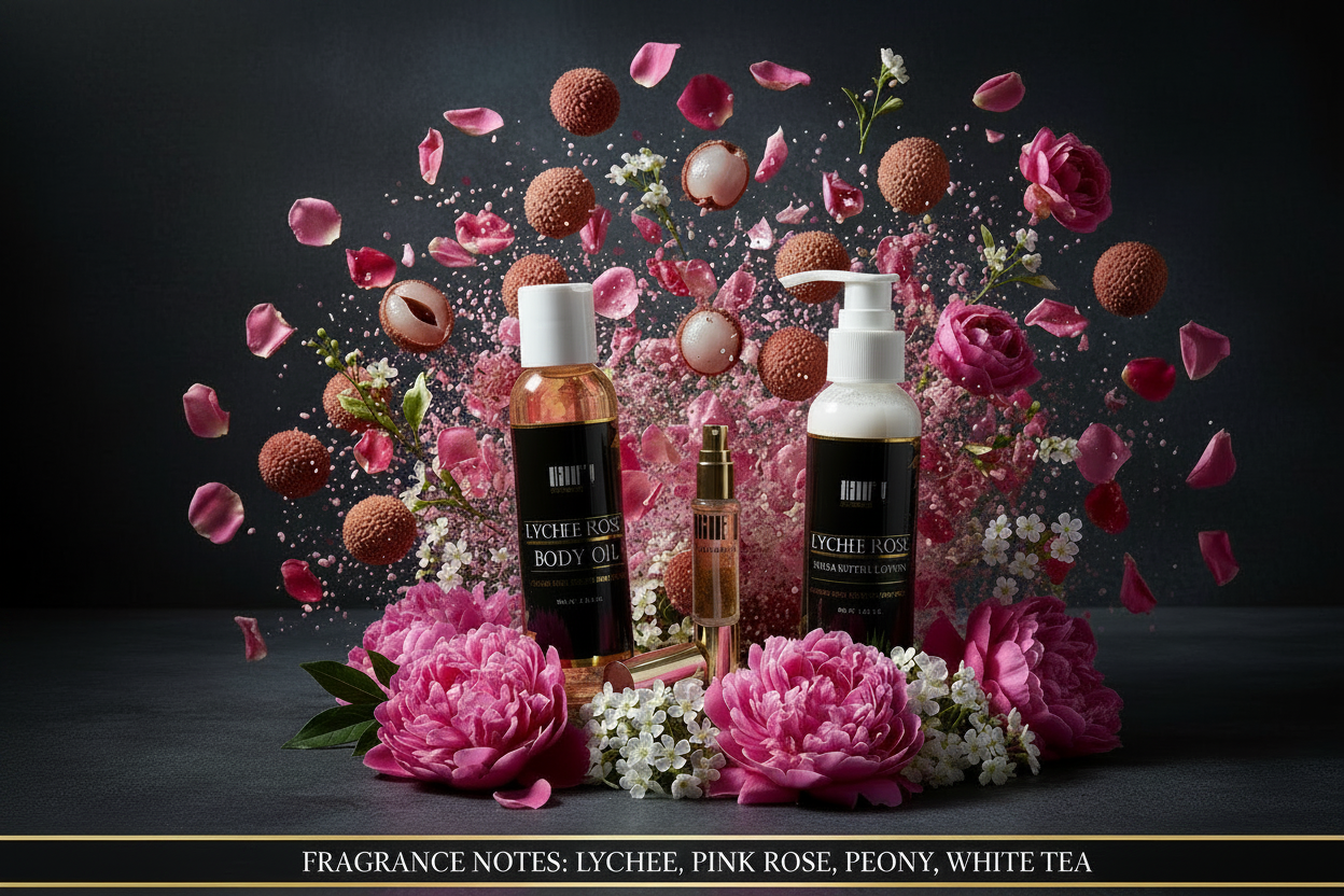 Lychee Rose Travel Bundle Set - New Composition