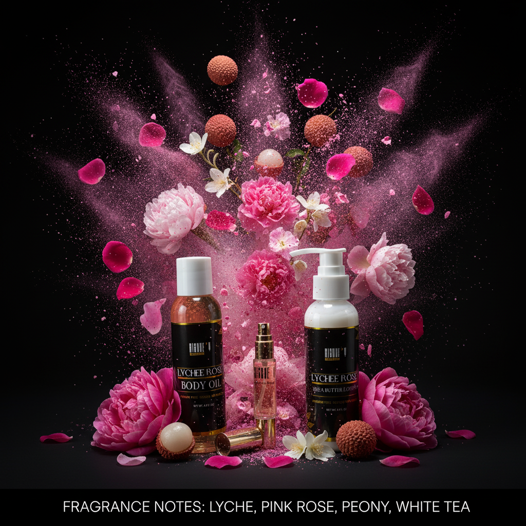 Lychee Rose Travel Bundle Set
