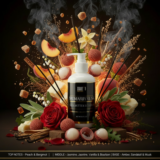 Sweet Bourbon Peach Shea Butter Lotion - Editorial