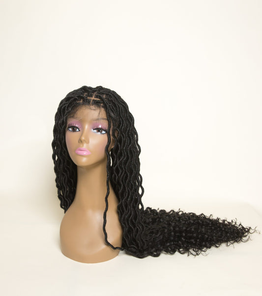 Risque’y Glueless Lace Front Box Braided Wig