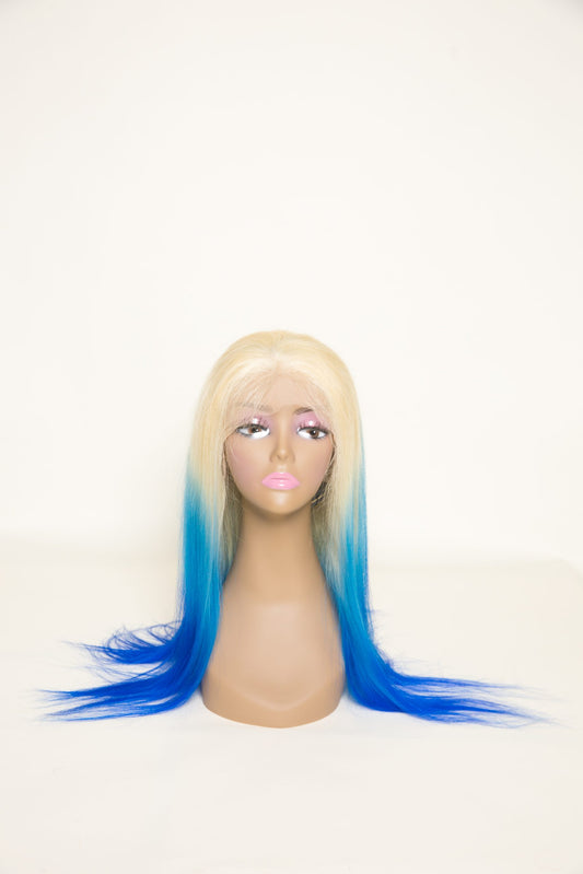 Risque’y Blonde/ Blue Lace Wig